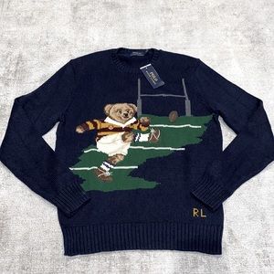 Brand New Ralph Lauren rugby polo bear sweater